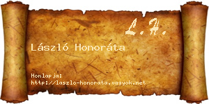 László Honoráta névjegykártya