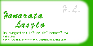 honorata laszlo business card